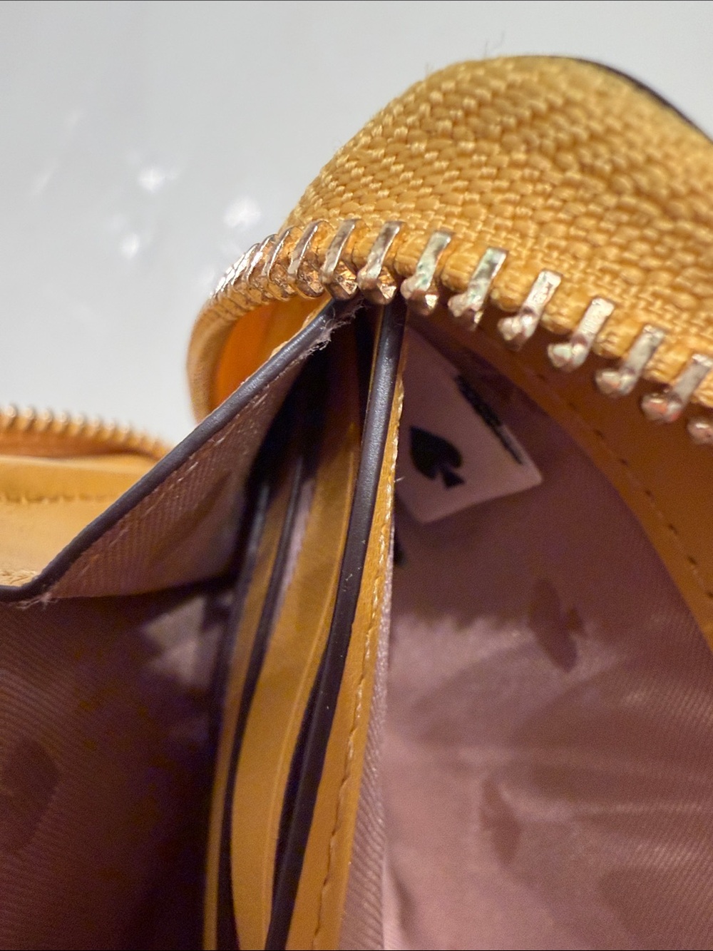 kate spade Yellow Pebbled Leather Zip Wallet - Picture 11 of 11